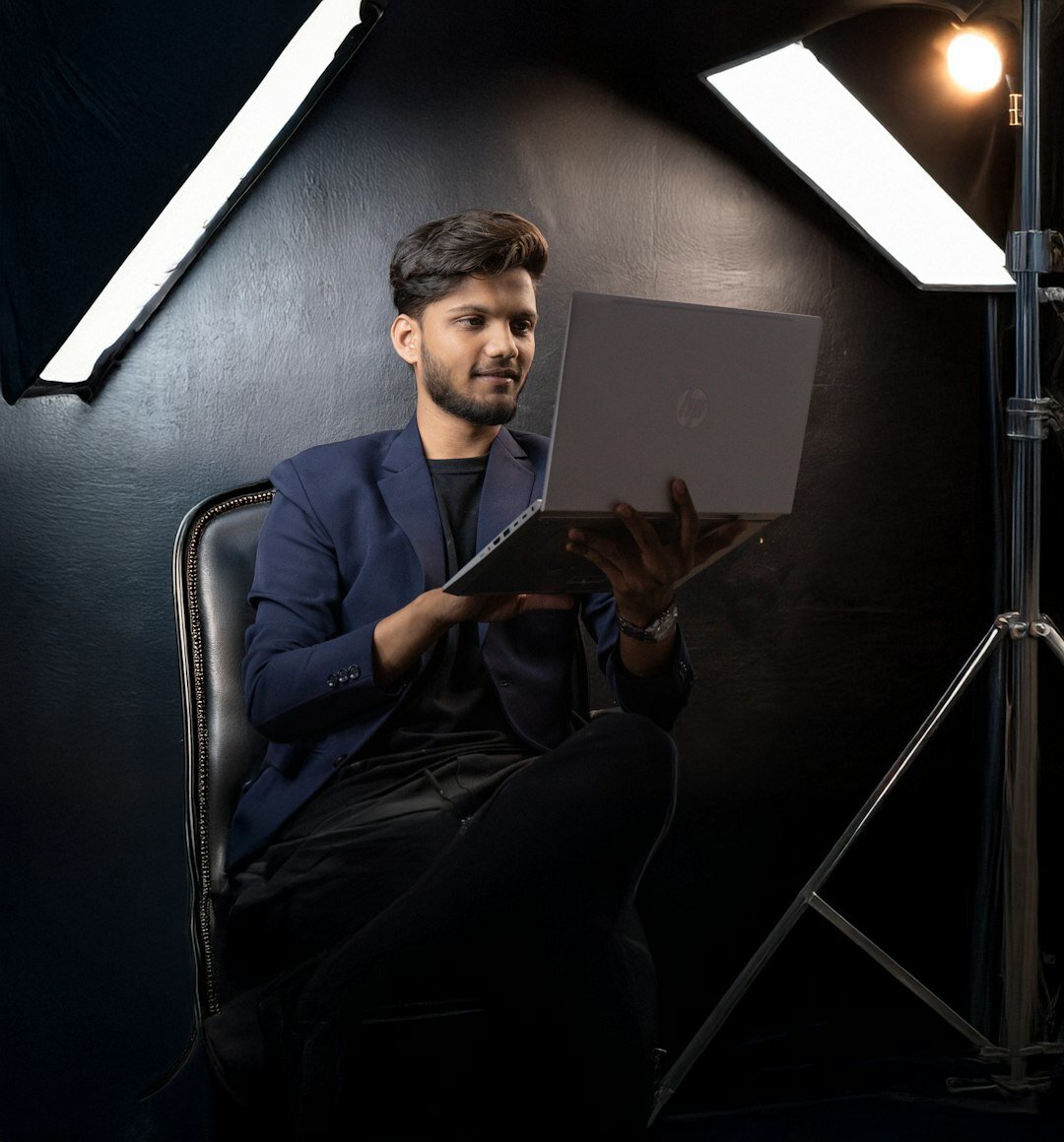 Professional portrait of a Brazilian man journalist editor